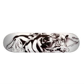 Tiger skateboard design