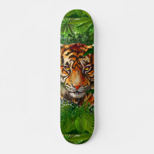 Tiger Skateboard Nature Jungle Tiger Head