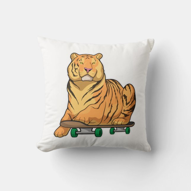 Tiger Skater Skateboard Cushion (Front)