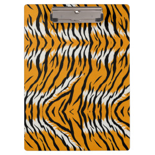 Tiger Skin Animal Print Pattern Design Clipboard