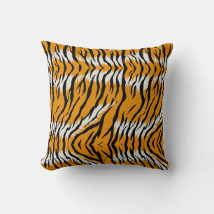 Tiger Skin Animal Print Pattern Design  Cushion