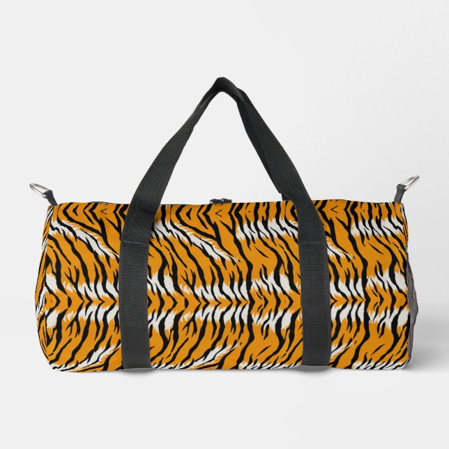 Tiger Skin Animal Print Pattern Design  Duffle Bag (Front)