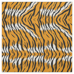 Tiger Skin Animal Print Pattern Design Fabric