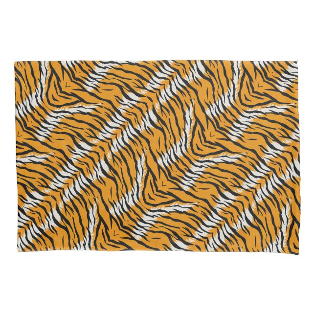 Tiger Skin Animal Print Pattern Design  Pillowcase (Front)