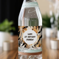 Tiger skin pattern, Safari Boy 1st birthday