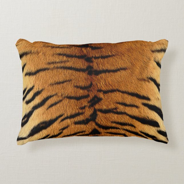 Tiger Skin Print Accent Pillow (Front)