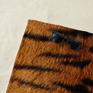 Tiger Skin Print Beach Towel