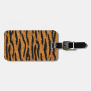 Tiger skin print design, Tiger stripes pattern Luggage Tag