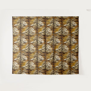 Tiger skin, stylish, tiger, striped, animal print, tapestry