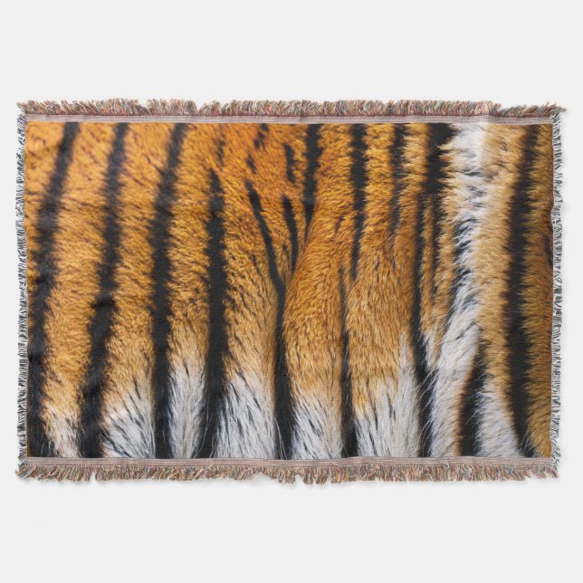 Tiger skin throw blanket (Front)