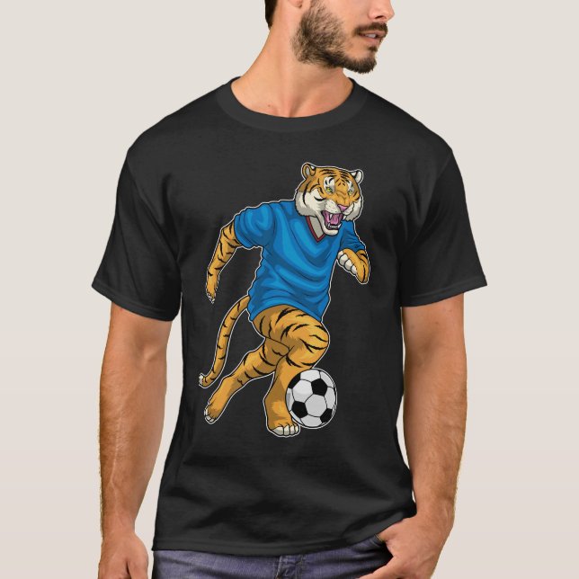 Tiger Soccer player Soccer T-Shirt (Front)
