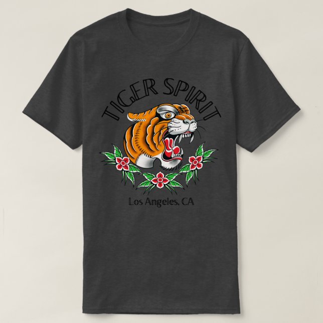 Tiger Spirit LA T-Shirt (Design Front)