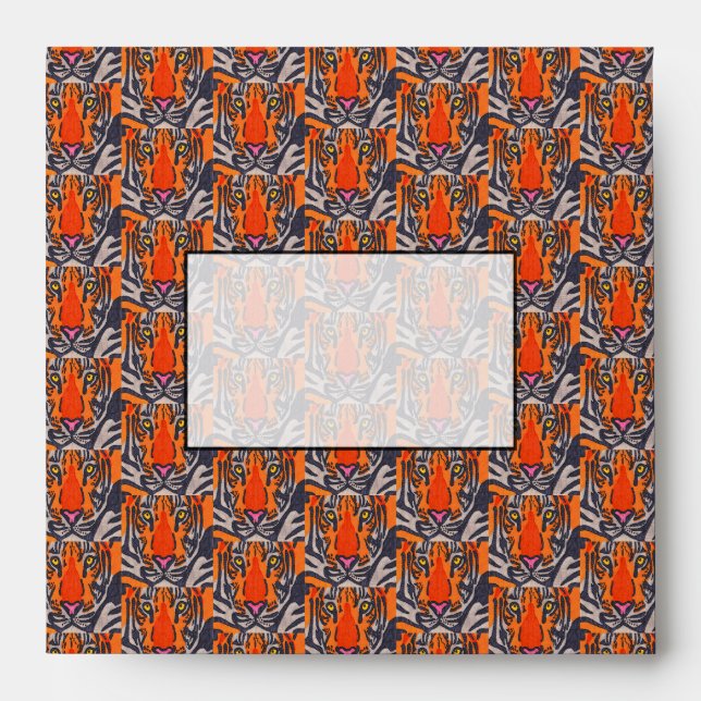 Tiger - Square (5.25 inch) Envelope (Front)