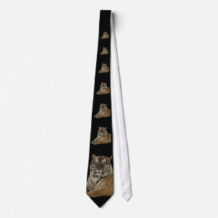Tiger Stacked Tie