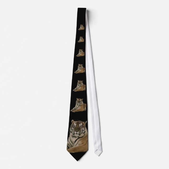 Tiger Stacked Tie (Front)