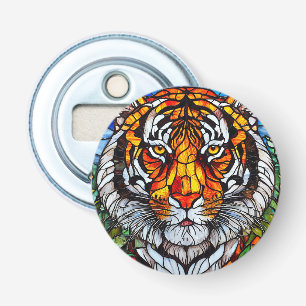 Tiger Stained Glass Bar Tool Gift Bottle Opener
