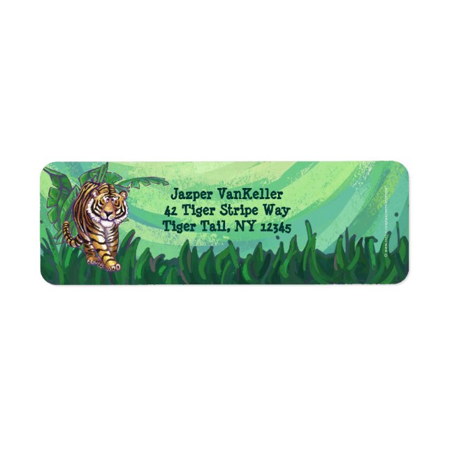 Tiger Stationery Return Address Label (Front)
