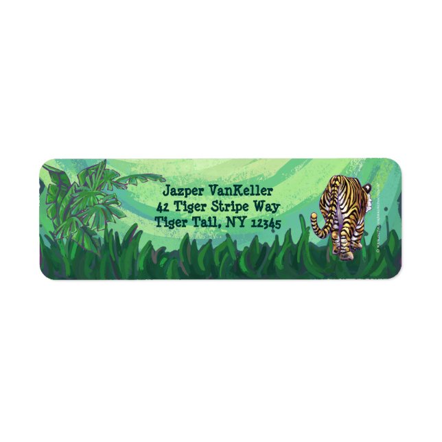 Tiger Stationery Return Address Label (Front)