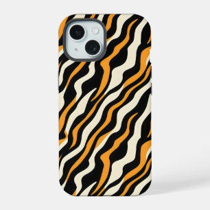 Tiger Stipes Pattern iPhone 15 Case