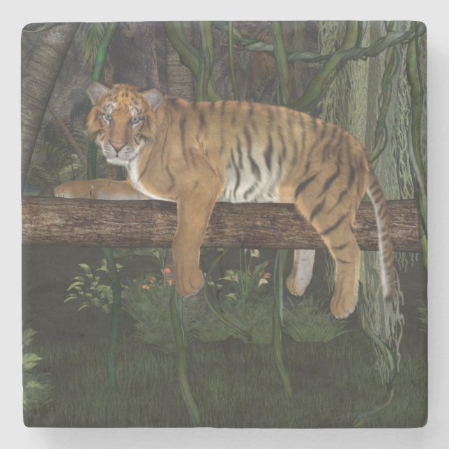 Tiger Stone Coaster (Front)