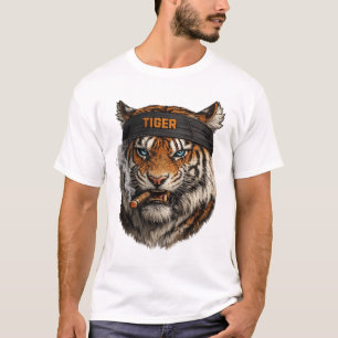 Tiger Street Style T-Shirt – Bold Animal Design