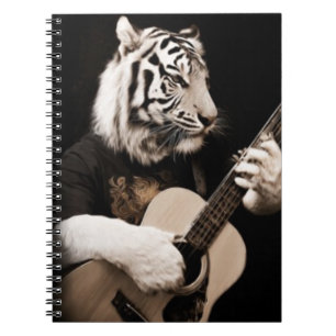 Tiger Strings – Elegant Musical Art Notebook