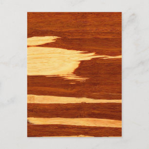 Tiger Stripe Bamboo Wood Grain Look Postcard