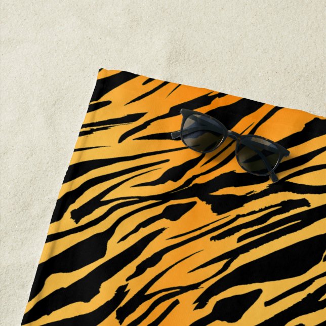 Tiger Stripe Beach Towel (In Situ)