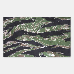 Tiger Stripe Camo Rectangular Stickers