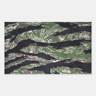 Tiger Stripe Camo Rectangular Stickers