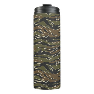 Tiger Stripe Camouflage Pattern Thermal Tumbler