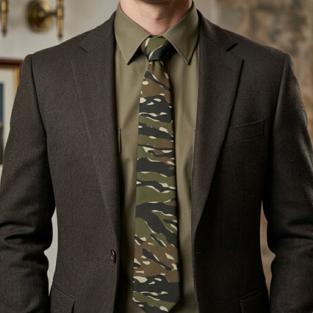 Tiger Stripe Camouflage Pattern Tie (Creator Uploaded)