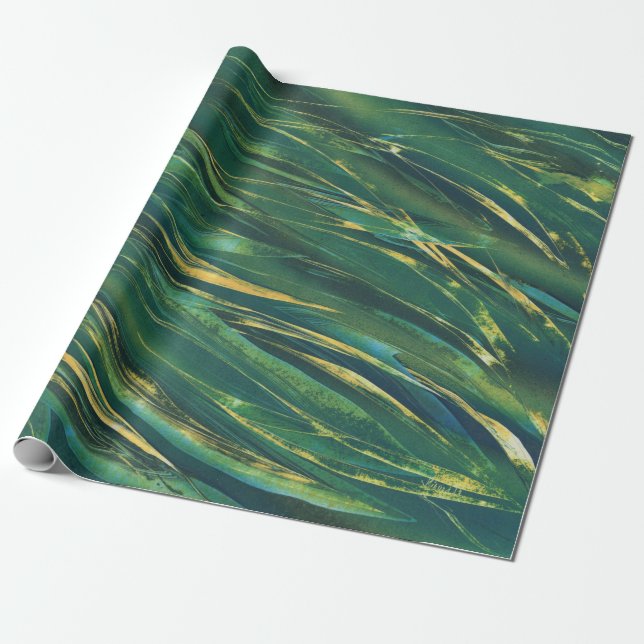 Tiger Stripe Camouflage Wrapping Paper (Unrolled)
