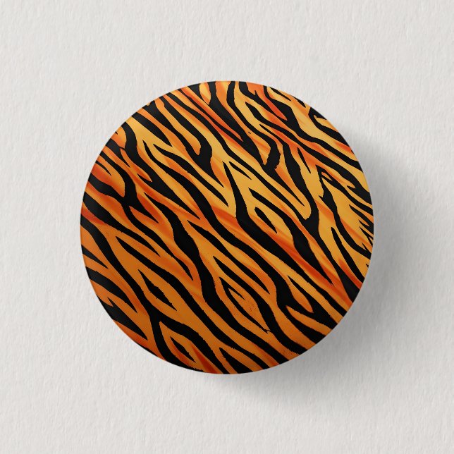 Tiger Stripe Fur Pattern 3 Cm Round Badge (Front)