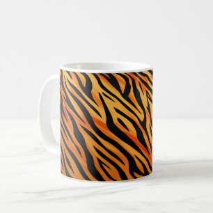 Tiger Stripe Fur Pattern Coffee Mug