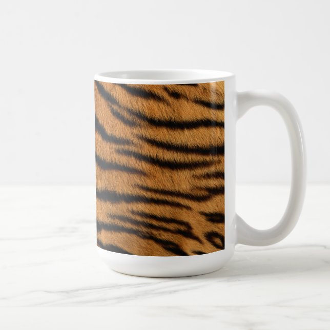 Tiger Stripe Fur Print Coffee Mug (Right)