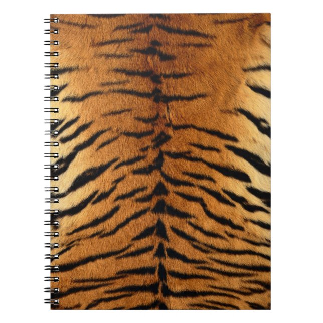 Tiger Stripe Fur Print Notebook (Front)
