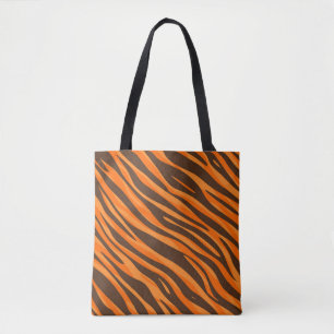 Tiger Stripe Orange Tote Bag Cincinnati Ohio