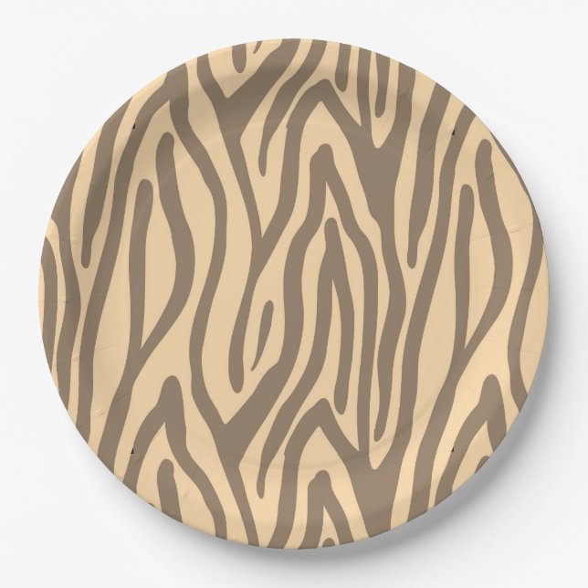 Tiger Stripe Paper Plate (Front)