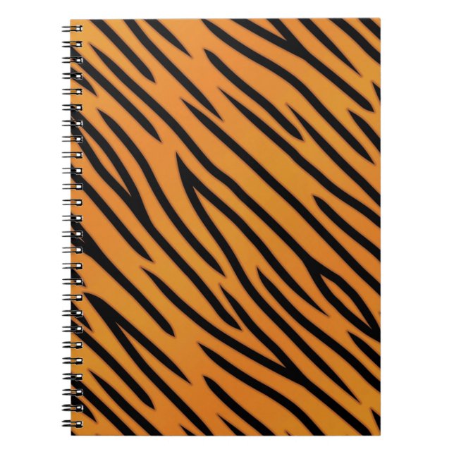 Tiger Stripe Pattern Notebook (Front)