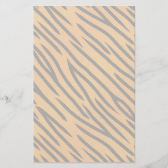 Tiger Stripe Pattern Stationery (Front)
