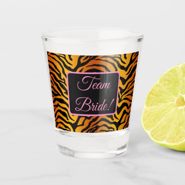 Tiger stripe  shot glass (Front)