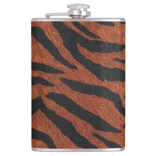 Tiger Stripe Wild Pattern Hip Flask