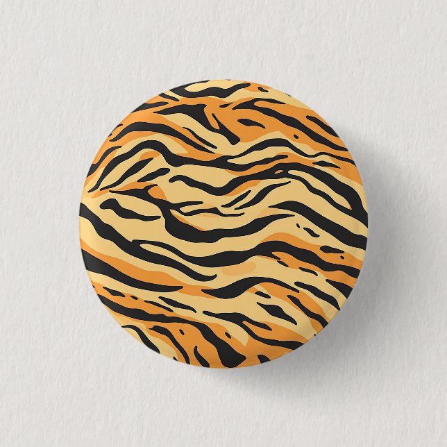 Tiger Stripes 3 Cm Round Badge (Front)