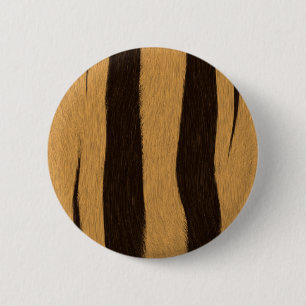 Tiger Stripes 6 Cm Round Badge