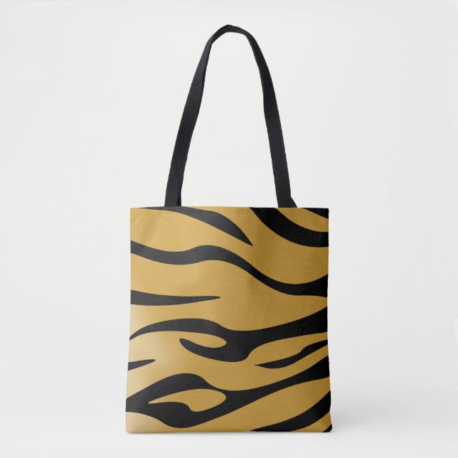 Tiger Stripes Allover Tote Bag (Front)