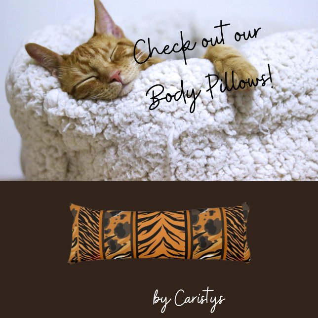 Tiger Stripes Animal Print  Body Cushion (Creator Uploaded)