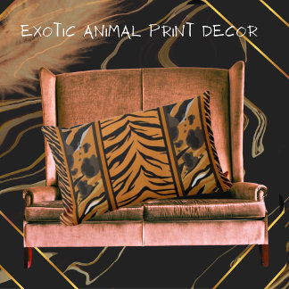 Tiger Stripes Animal Print Lumbar Cushion