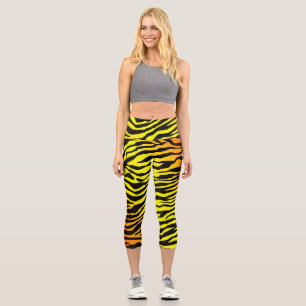 Tiger Stripes Capri Leggings