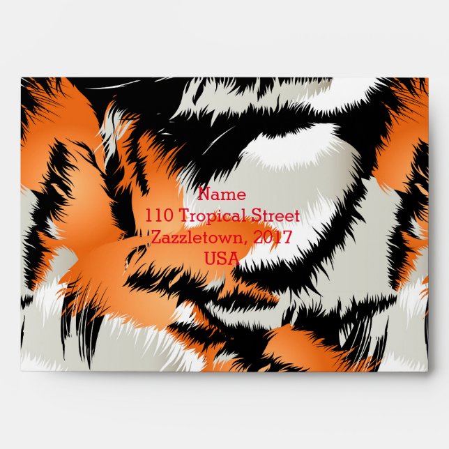 Tiger stripes envelope (Front)